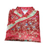 Red with Light Gold Accents Short Sleeve Daisy Brocade Outfit
