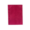 Red notebook on a white background