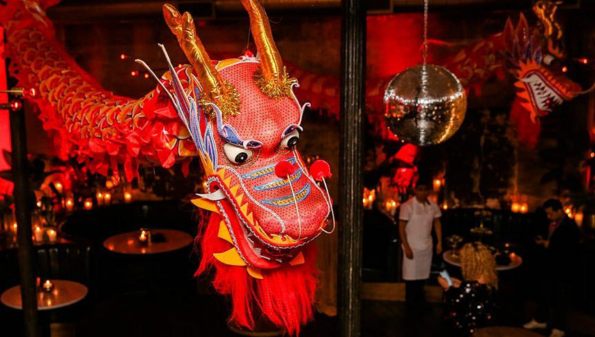 Red dragon at Chinese Tuxedo