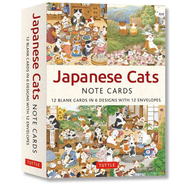 Back of Note cards: Japanese Cats box