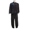 Black martial arts uniform on a white background