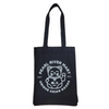 Cute black tote bag with Pearl River lucky cat in white