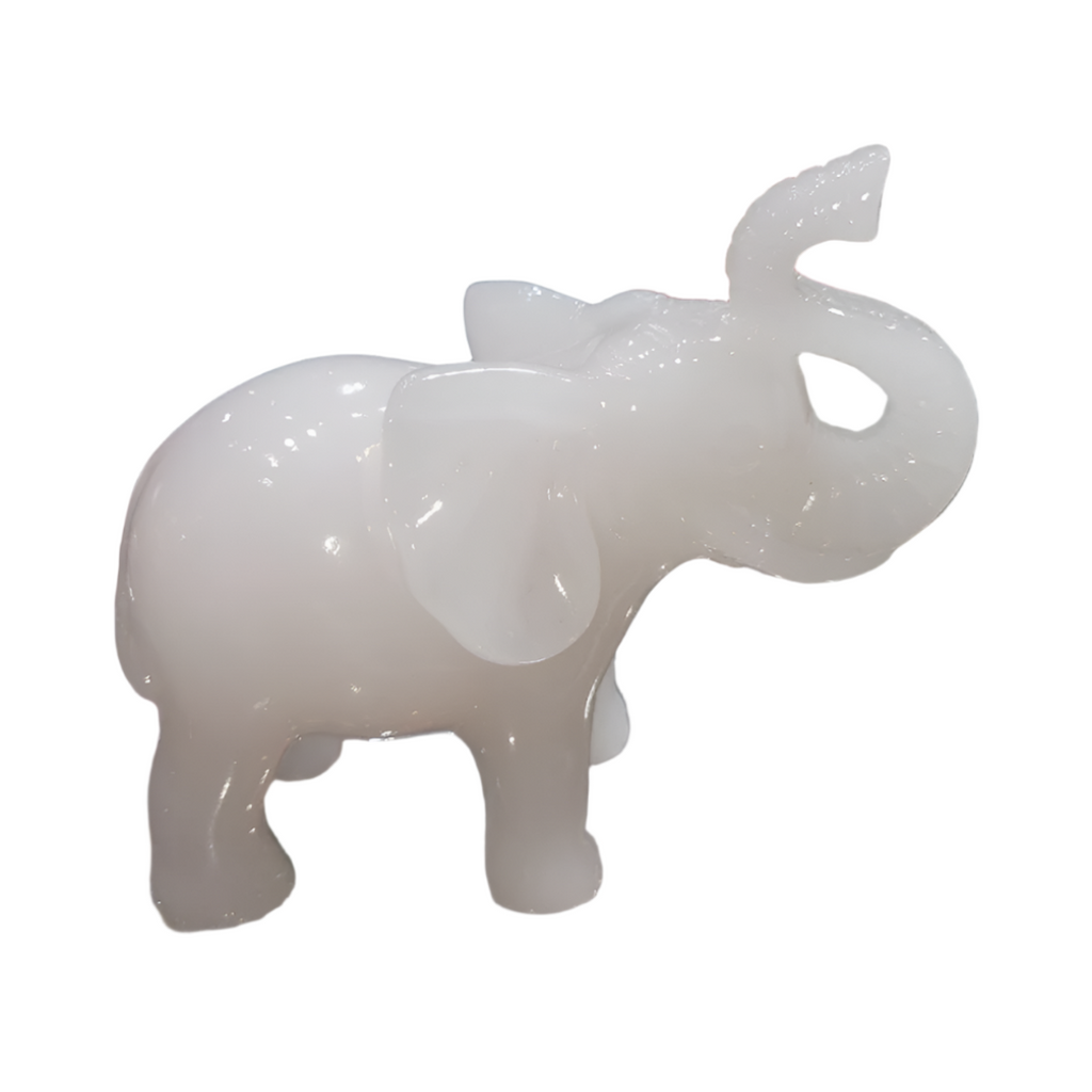 Elephant Figurine (4.5 in) - White